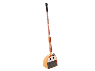 ITotal - Orange Cat Broom and Dustpan Set