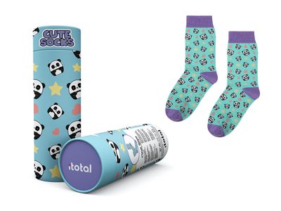 ITotal - Colorful Socks in a Gift Tube - Pandastic