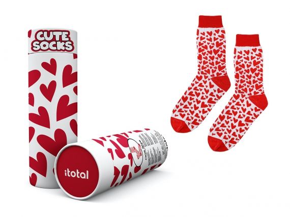 ITotal - Colorful Socks in a Gift Tube - Follow Your Heart