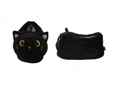 ITotal - Plush Slippers - Black Cat