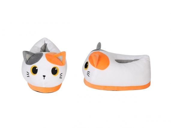 ITotal - Plush Slippers - Orange Cat