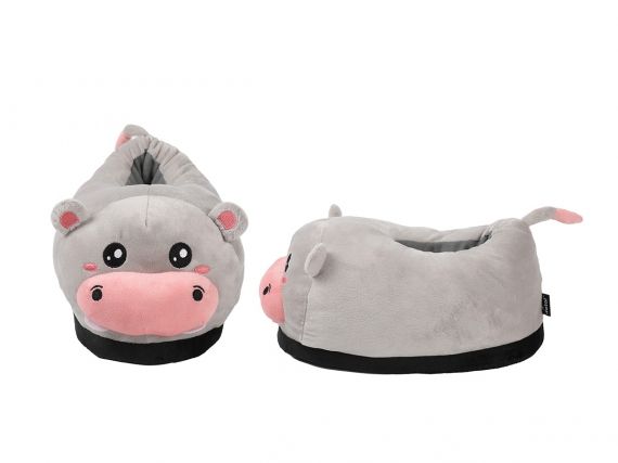 ITotal - Plush Slippers - Hippo