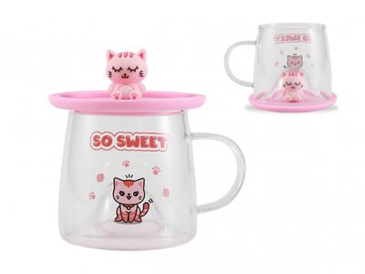 ITotal - Charmy Glass - Pink Cat