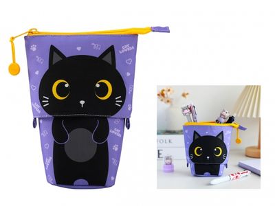 ITotal - Pop Up Pencil Case - Black Cat
