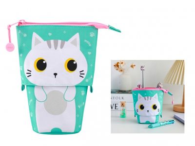 ITotal - Pop Up Pencil Case - White Cat