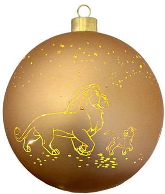 Christmas Inspiration - LED Glass Christmas Ball - Lion King