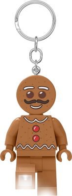 Keychain with Led Lego - Gingerbread Man