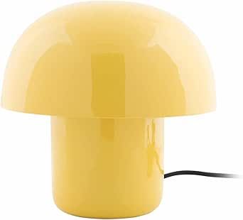 Present Time - Fat Mushroom Table Lamp H20cm Bright Yellow