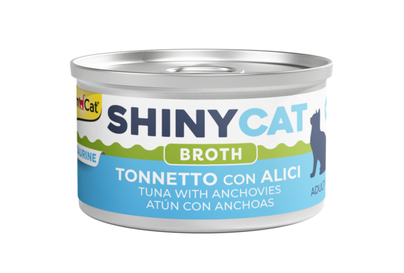 Gimcat ShinyCat 70g Can tuna with anchovies in cooking broth