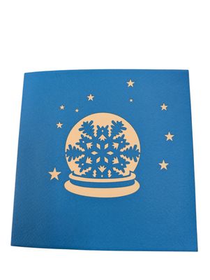 Origami Christmas Greeting Card - Christmas Ball