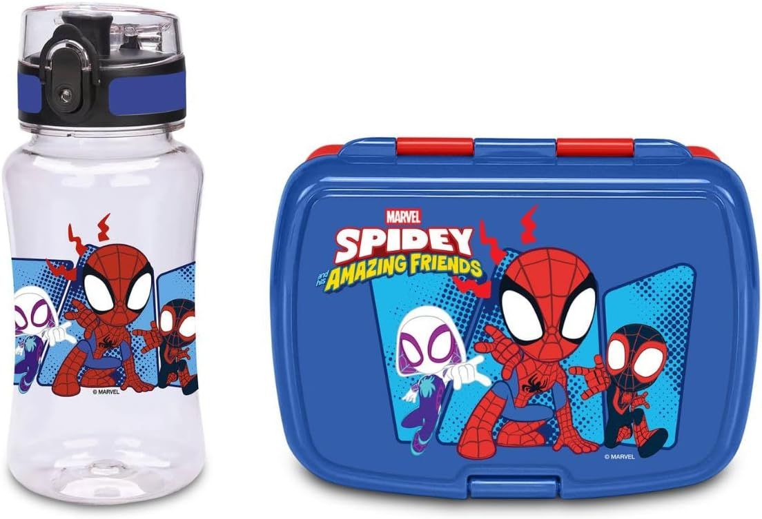 Seven Spidey and His Amazing Friends Snack Holder + Water Bottle Set