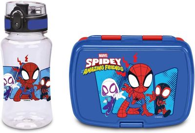 Seven Spidey and His Amazing Friends Snack Holder + Water Bottle Set