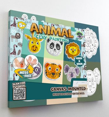 Clay Painting - Jungle Animals - Splatplanet