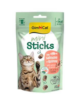 MINI STICKS WITH SALMON AND QUINOA 50 Gr