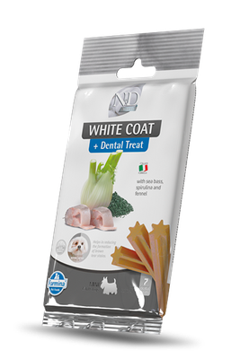 Farmina Snack for Dogs White Coat Sea Bass, Spirulina and Fennel mini 60gr