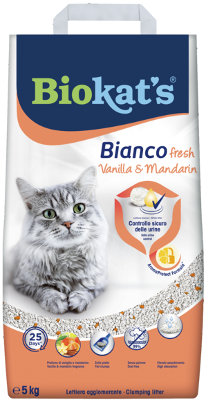 Gimborn Litter - biokat's BIANCO FRESH VANIGLIA&amp;MANDARIN 5KG