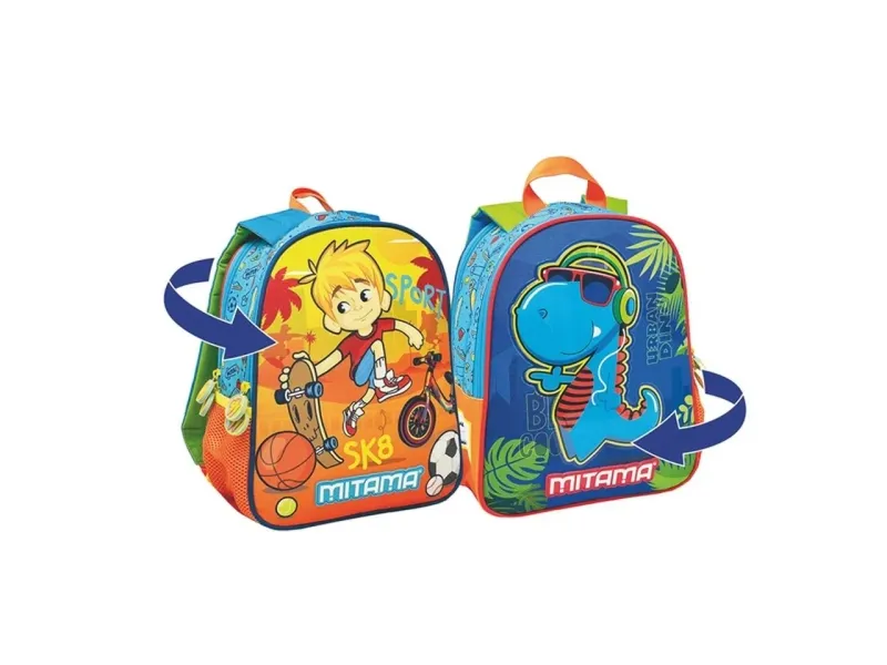 Mitama spinny boy kindergarten backpack - Dinosaur
