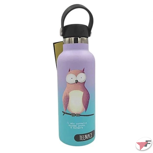 Seven Teenace Thermal Water Bottle 500ml - Owl