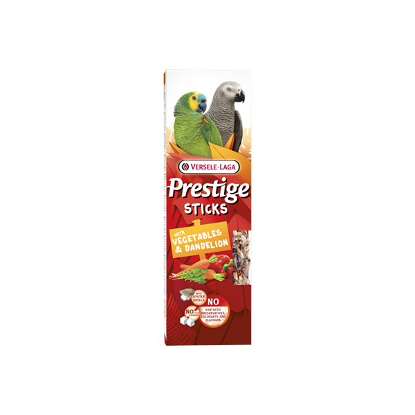 Prestige Stick Parrots with Vegetables and Dandelion 2 pcs gr70
