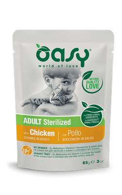 Oasy Chunks In Sauce - Adult Sterilized With Chicken 85 gr