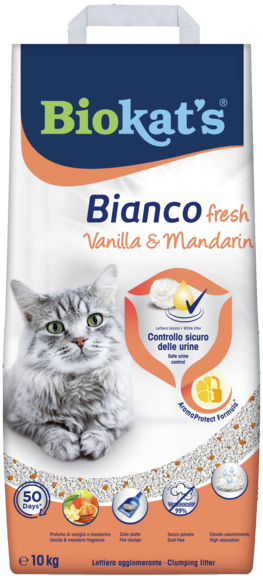 Gimborn Litter - biokat's BIANCO FRESH VANIGLIA&amp;MANDARIN 10KG