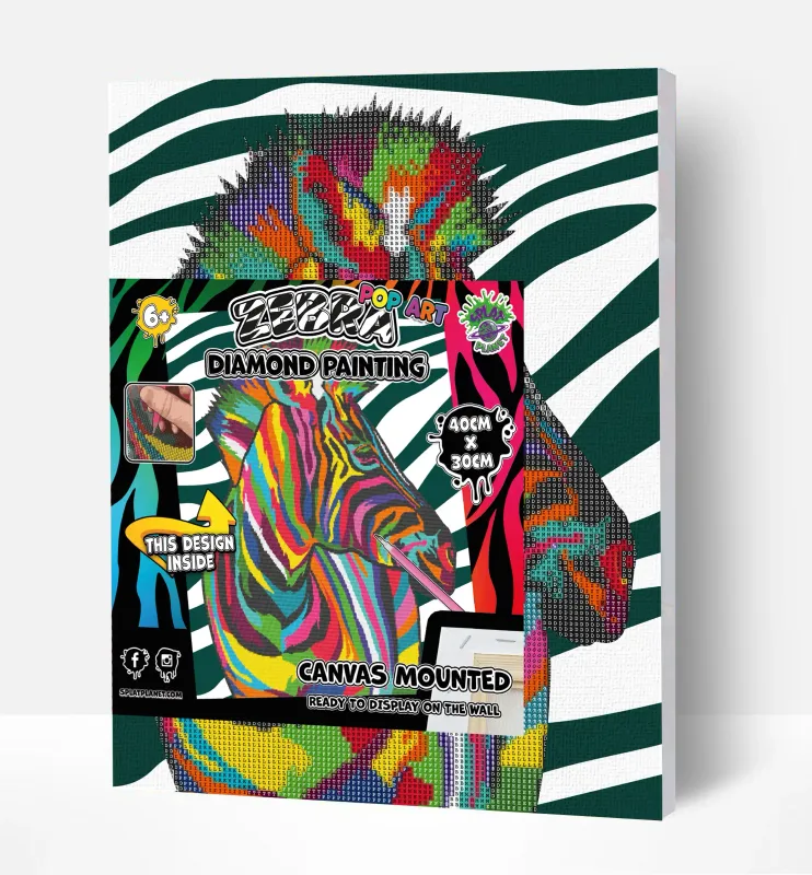 Diamond Painting - Zebra - Splatplanet
