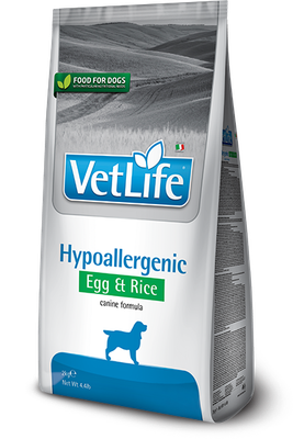 Farmina Vet Life Natural Diet Dog Hypoallergenic Egg &amp; Rice Kg.2