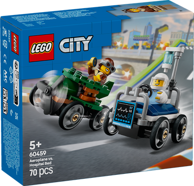 LEGO CITY PACK RACING VEHICLES: PLANE VS. HOSPITAL BED 60459