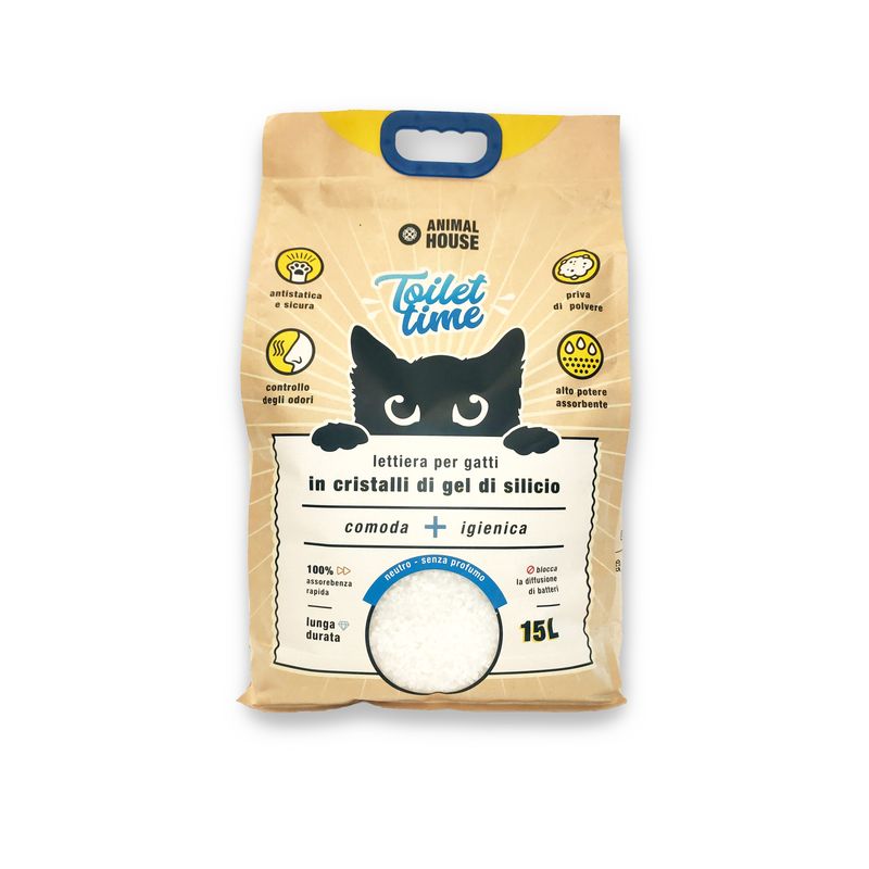 Toilet Time Neutral Silicon Crystal Litter 15L