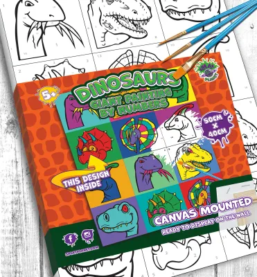 Painting By Numbers - Dinosaurs - Splatplanet