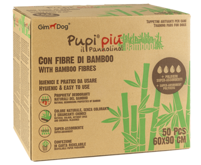 Absorbent Mats PUPI PLUS BAMBOO 60x90 CM-50 PZ