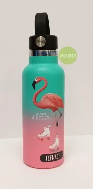 Seven Teenace Thermal Water Bottle 500ml - Flamingo