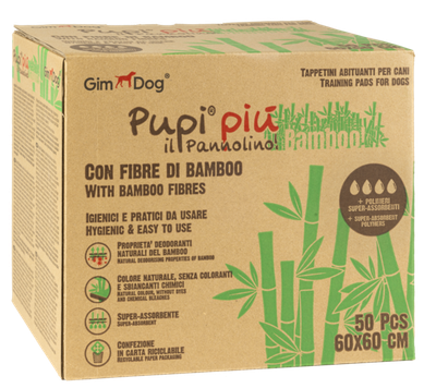 Absorbent Mats PUPES PLUS BAMBOO 60x60 CM-50 PZ