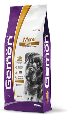 Maxi Adult With Chicken And Rice - Gemon High Premium Dry Dog 15 Kg.