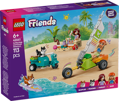 LEGO LEGO FRIENDS CANINE ADVENTURES ON WINDSKATE AND SIDECAR 42641