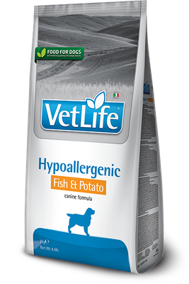 Farmina Vet Life Natural Diet Dog Hypoallergenic Fish &amp; Potato Kg.2
