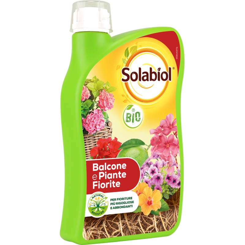 BIO Liquid Fertilizer for Balconies and Flowering Plants 1lt Solabiol