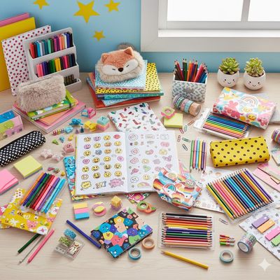 Stationery and school supplies
