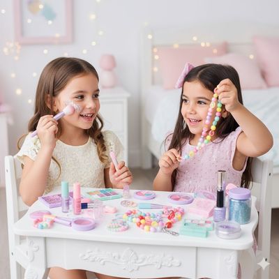 Let's play at putting on makeup