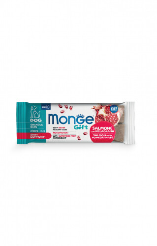 Monge Gift Skin Support Dog Salmon with Pomegranate - Granola Bar