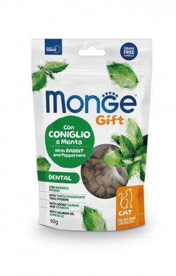 Monge Gift Dental Cat Rabbit And Mint - Filled And Crunch