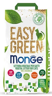 Monge Easy Green - Areia Vegetal 100% Milho 10L - 3,8Kg