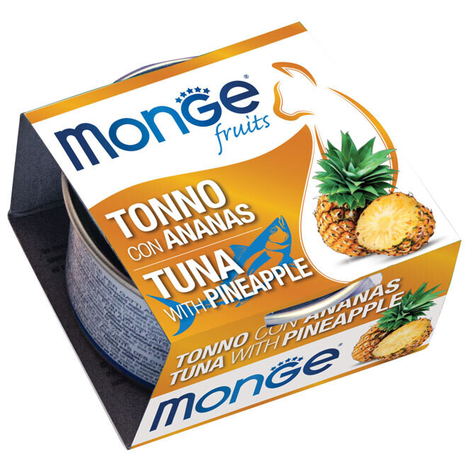 Monge Fruits Tuna With Pineapple - Can Cat 80gr