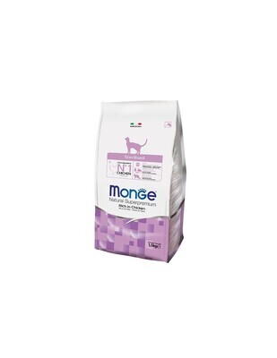 Sterilized Chicken - Monge Natural Superpremium Dry Cat 10 Kg