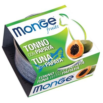 Monge Fruits Tuna With Papaya - Can Cat 80gr