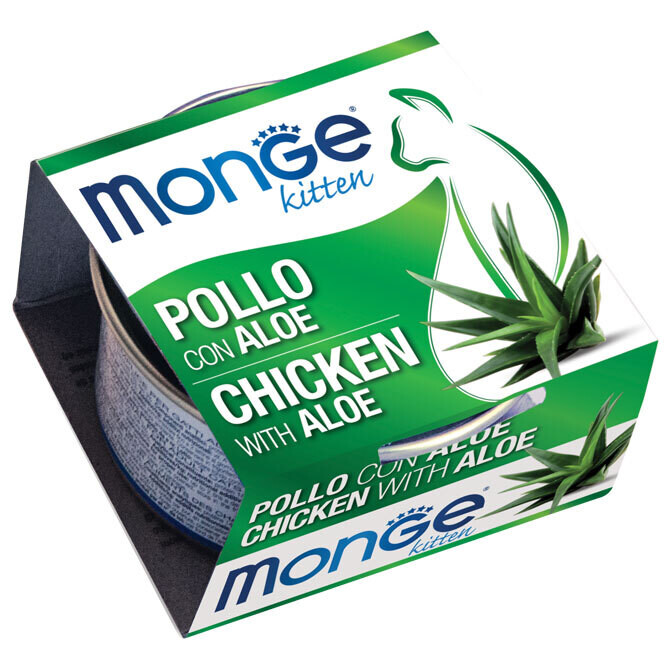 Monge Fruits Chicken with Aloe Kitten - Cat Food Tin 85g