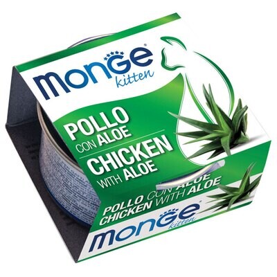 Monge Fruits Pollo con Aloe Kitten - Lata de Comida para Gatos 85g