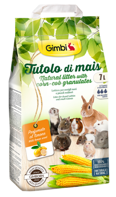 Gimborn - GIMBI Corn Cob Litter - Lemon Scent 7L