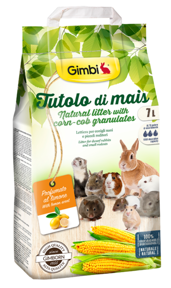 Gimborn - GIMBI Corn Cob Litter - Lemon Scent 7L