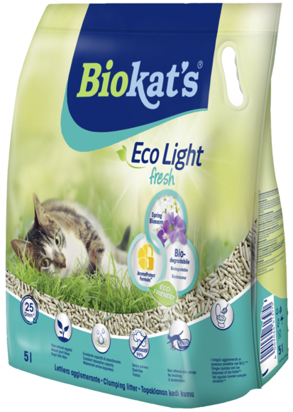 Gimborn Ecological Cat Litter - ECO LIGHT FRESH SPRING BLOSSOM 5LT
